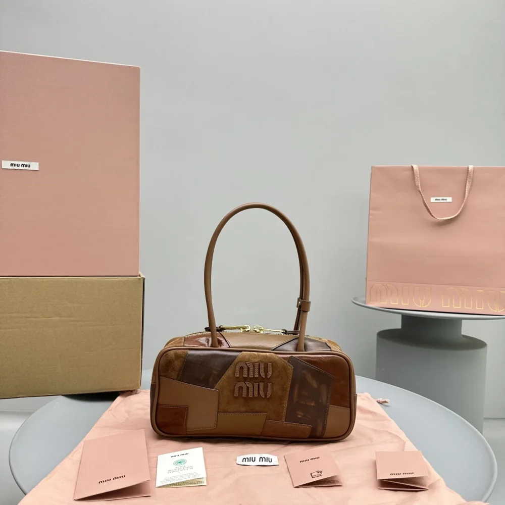 Miu Miu Leather Patchwork Beau Bag