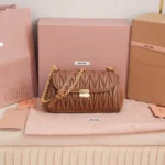 Miu Miu Matelassé Nappa Leather Shoulder Bag