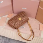 Miu Miu Matelassé Nappa Leather Shoulder Bag