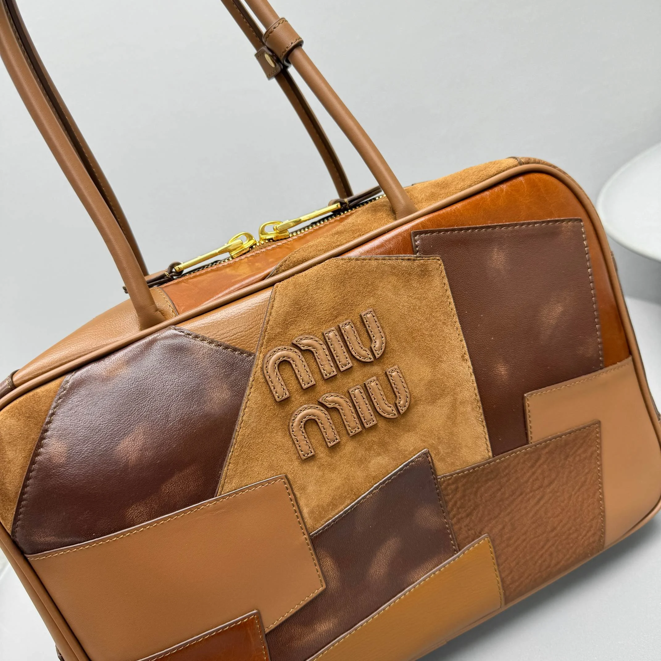 Miu Miu Leather Patchwork Beau Bag