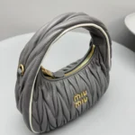 Miu Miu Wander Matelassé Nappa Leather Hobo Bag