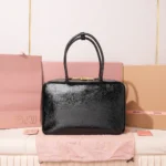Miu Miu Beau Naplak Patent Leather Bag