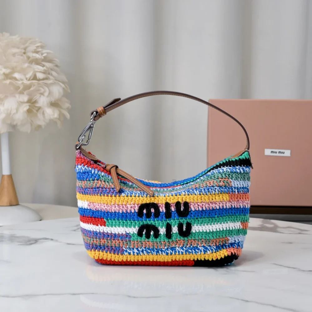 Miu Miu Fabric Crochet Pouch