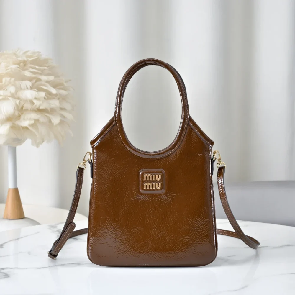 Miu Miu Ivy Naplak Patent Leather Bag